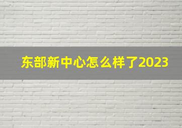 东部新中心怎么样了2023