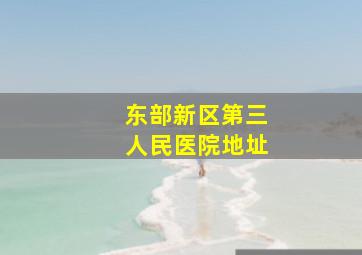 东部新区第三人民医院地址