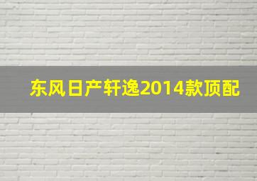 东风日产轩逸2014款顶配