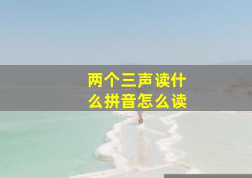 两个三声读什么拼音怎么读