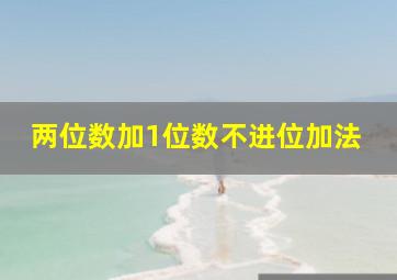 两位数加1位数不进位加法