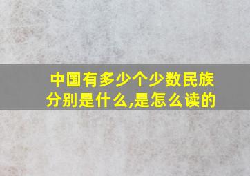 中国有多少个少数民族分别是什么,是怎么读的