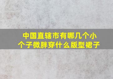 中国直辖市有哪几个小个子微胖穿什么版型裙子