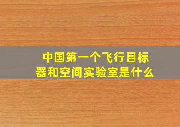 中国第一个飞行目标器和空间实验室是什么