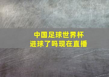 中国足球世界杯进球了吗现在直播