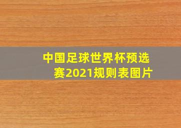 中国足球世界杯预选赛2021规则表图片