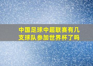 中国足球中超联赛有几支球队参加世界杯了吗