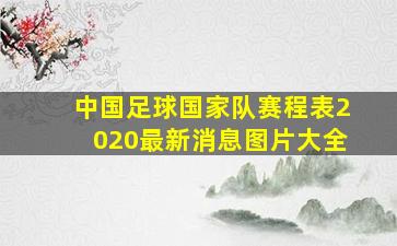 中国足球国家队赛程表2020最新消息图片大全