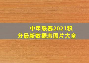 中甲联赛2021积分最新数据表图片大全