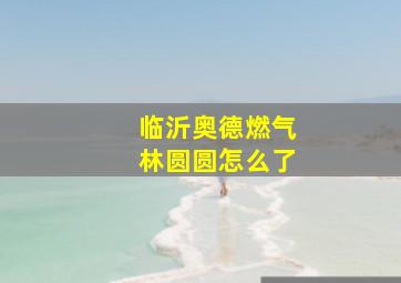 临沂奥德燃气林圆圆怎么了