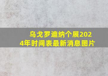 乌戈罗迪纳个展2024年时间表最新消息图片