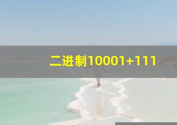 二进制10001+111