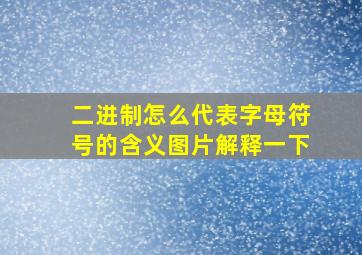 二进制怎么代表字母符号的含义图片解释一下