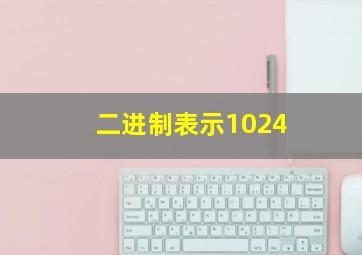 二进制表示1024