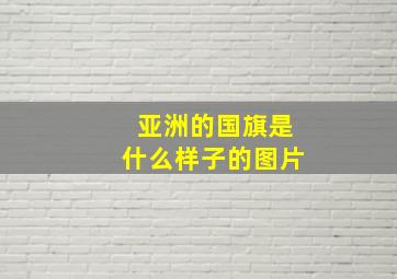 亚洲的国旗是什么样子的图片