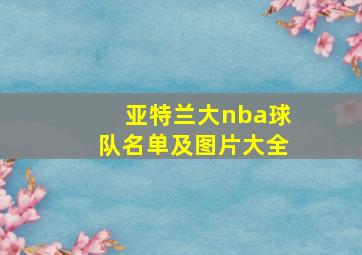 亚特兰大nba球队名单及图片大全