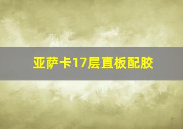 亚萨卡17层直板配胶