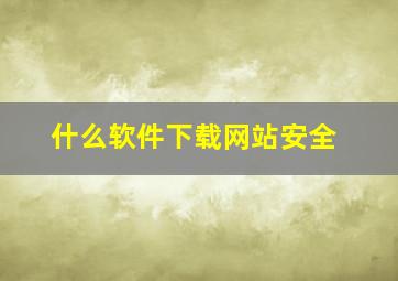 什么软件下载网站安全