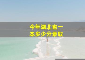 今年湖北省一本多少分录取