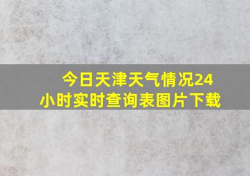 今日天津天气情况24小时实时查询表图片下载