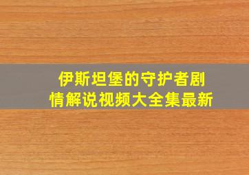 伊斯坦堡的守护者剧情解说视频大全集最新