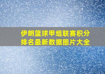 伊朗篮球甲组联赛积分排名最新数据图片大全