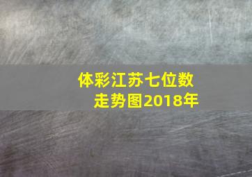 体彩江苏七位数走势图2018年