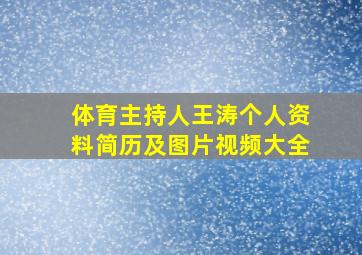 体育主持人王涛个人资料简历及图片视频大全