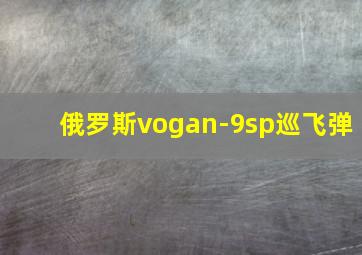 俄罗斯vogan-9sp巡飞弹