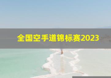 全国空手道锦标赛2023