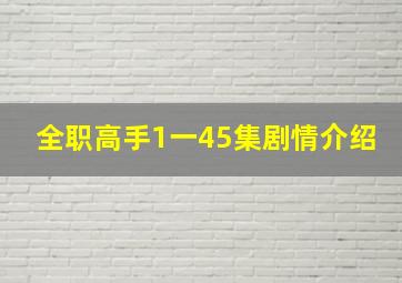 全职高手1一45集剧情介绍