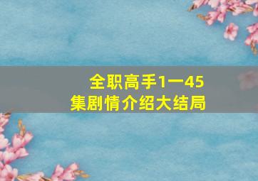 全职高手1一45集剧情介绍大结局