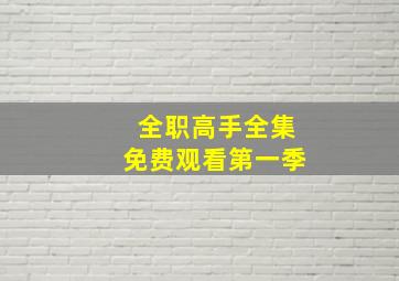 全职高手全集免费观看第一季