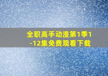 全职高手动漫第1季1-12集免费观看下载