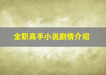 全职高手小说剧情介绍