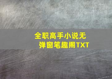 全职高手小说无弹窗笔趣阁TXT