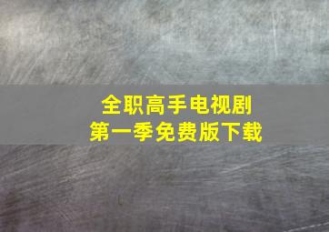 全职高手电视剧第一季免费版下载