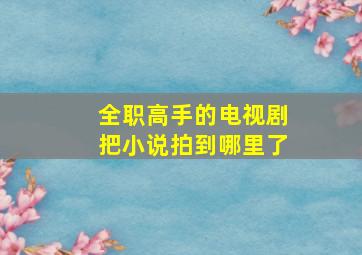 全职高手的电视剧把小说拍到哪里了