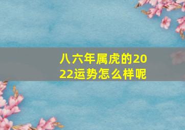 八六年属虎的2022运势怎么样呢