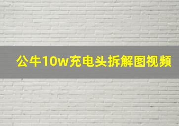 公牛10w充电头拆解图视频