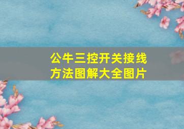 公牛三控开关接线方法图解大全图片