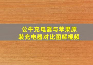 公牛充电器与苹果原装充电器对比图解视频