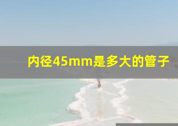 内径45mm是多大的管子