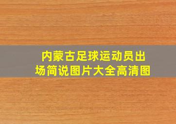 内蒙古足球运动员出场简说图片大全高清图