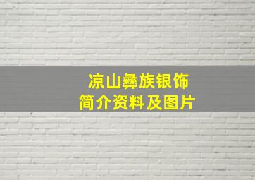 凉山彝族银饰简介资料及图片