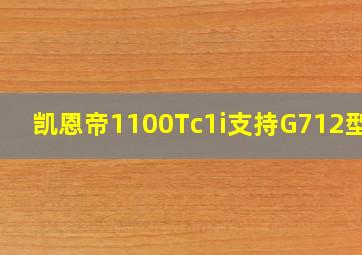 凯恩帝1100Tc1i支持G712型吗