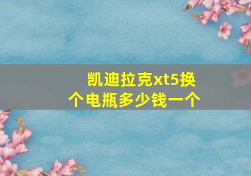 凯迪拉克xt5换个电瓶多少钱一个