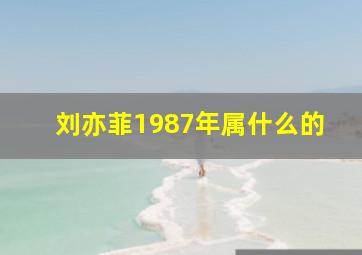 刘亦菲1987年属什么的