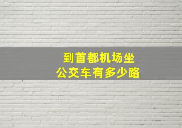 到首都机场坐公交车有多少路