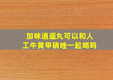 加味逍遥丸可以和人工牛黄甲硝唑一起喝吗